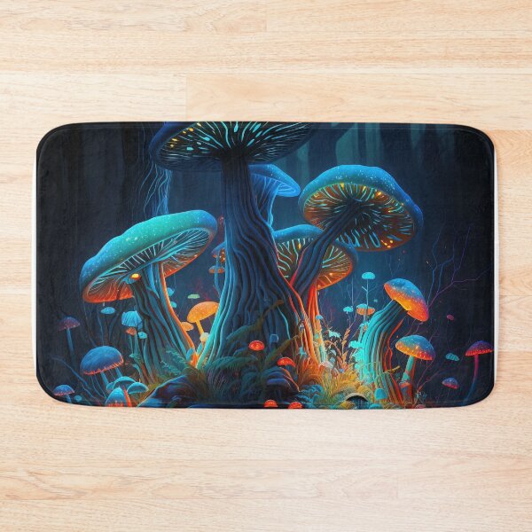 Artikelvorschau, Psychedelische dekorative Pilze. Bild erstellt mit Generative AI-Technologie. Generative AI-Illustration. entworfen und verkauft von svetlanna.