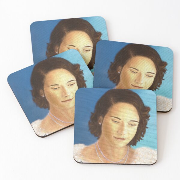 Item preview, Painting of a Beautiful Young Elegant Woman, Looking Down and Smiles designed and sold by ibadishi.