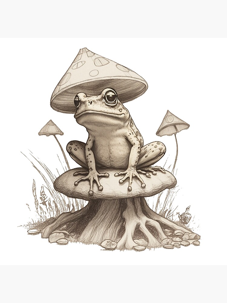pencil sketch of frog - Clip Art Library