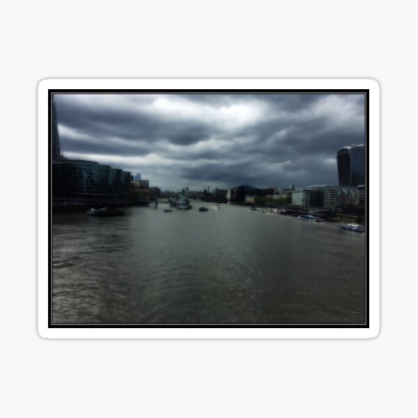 Grey sky Sticker