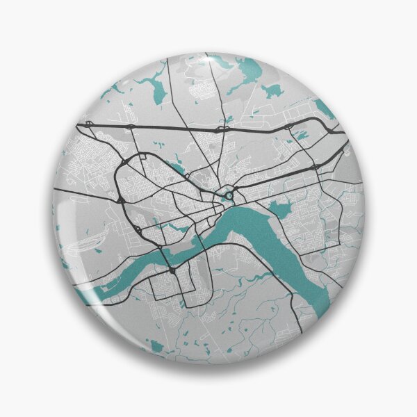Item preview, Moncton New Brunswick Canada Map - Minimal Style w/ Roads designed and sold by wxnw-designs.