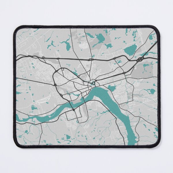 Item preview, Moncton New Brunswick Canada Map - Minimal Style w/ Roads designed and sold by wxnw-designs.