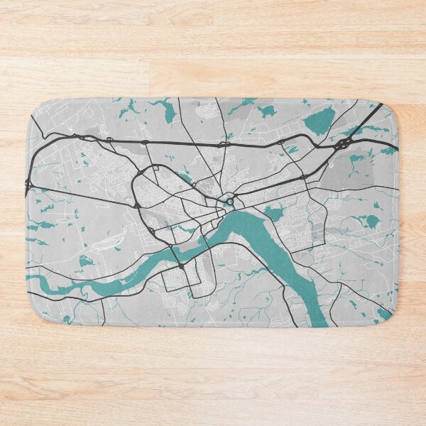 Item preview, Moncton New Brunswick Canada Map - Minimal Style w/ Roads designed and sold by wxnw-designs.