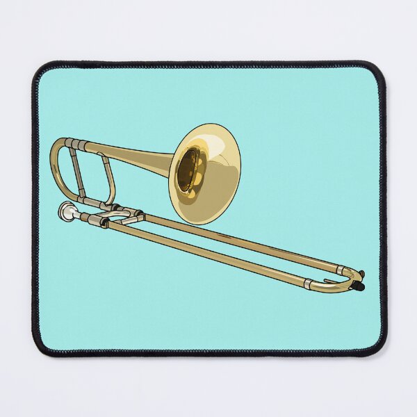 Item preview, Trombone cartoon illustration designed and sold by Misscartoon.