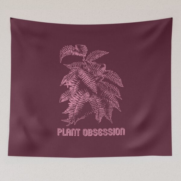 Item preview, Plant Obsessed | Pink Artwork | designed and sold by VintagePlantJoy.