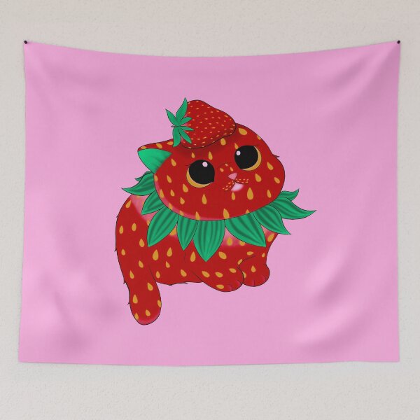 Item preview, Strawberry Cat designed and sold by UnholyRadioHost.