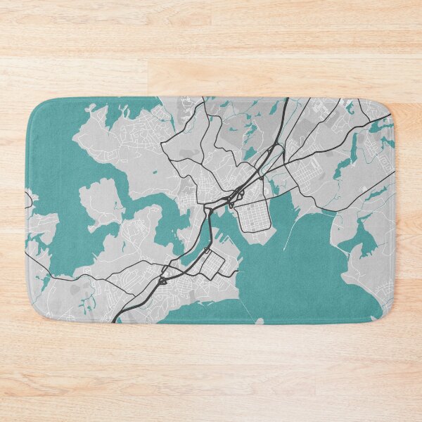 Item preview, Saint John New Brunswick Canada Map - Minimal Style w/ Roads designed and sold by wxnw-designs.
