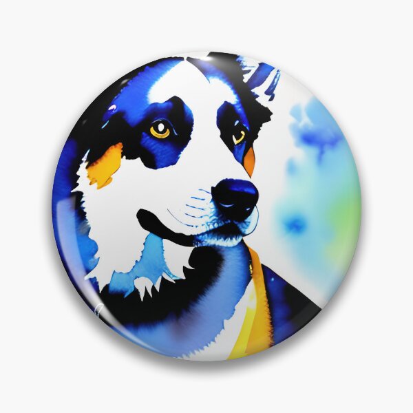Artikelvorschau, Adorable Canine Companion: Stunning Watercolor Dog Portrait entworfen und verkauft von DavesDogShop.