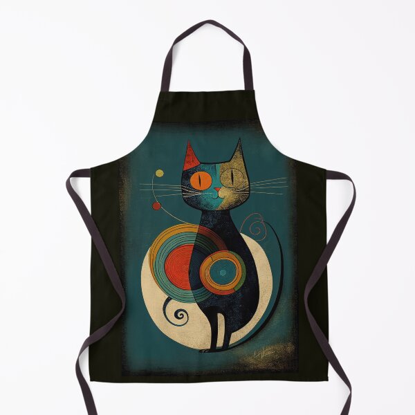 Item preview, Mid Century Cat 22 Abstract Art Print Painting Wall Decor designed and sold by winterkitty88.