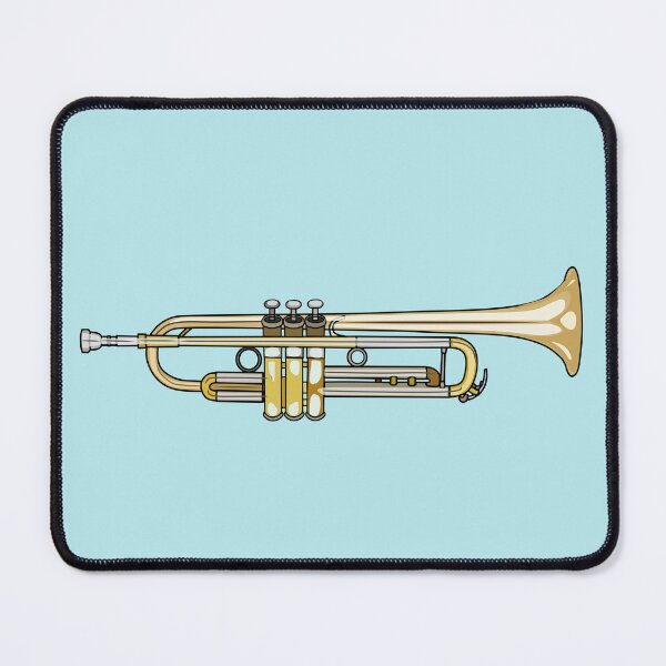 Item preview, Trumpet cartoon illustration designed and sold by Misscartoon.