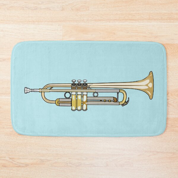 Item preview, Trumpet cartoon illustration designed and sold by Misscartoon.