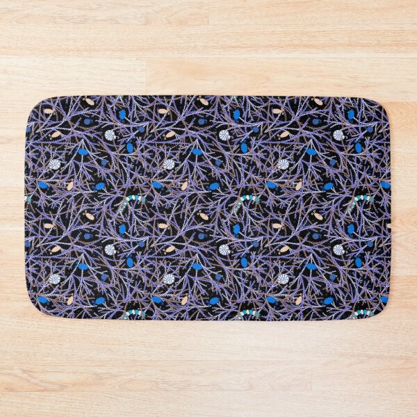 Item preview, Blue World in the Mosses on Black  designed and sold by dKarthdesign.