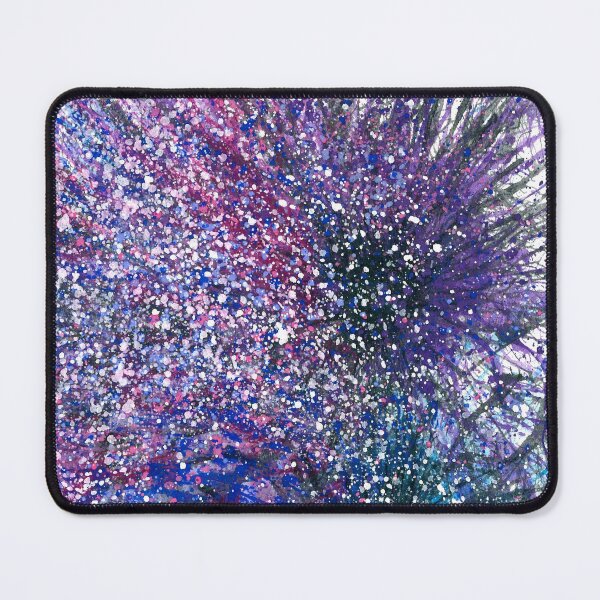 Item preview, The Quest Of A Shamanic Dream #301 Bold Unique Vibrant New Age 5D Original Hand-painted OOAK Abstract Painting Detail 1 In Fuchsia Pink Lilac Purple Cobalt Aqua Blue Jewel Tones Square Tile Dot Art designed and sold by Rainbow Artist Orlando L.
