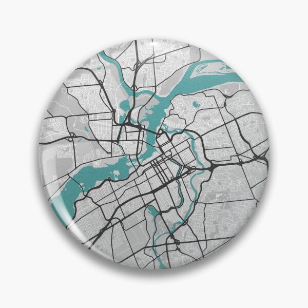 Item preview, Ottawa ON / Gatineau QC Canada Map - Minimal Style w/ Roads designed and sold by wxnw-designs.