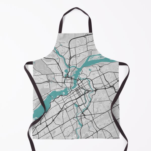Item preview, Ottawa ON / Gatineau QC Canada Map - Minimal Style w/ Roads designed and sold by wxnw-designs.