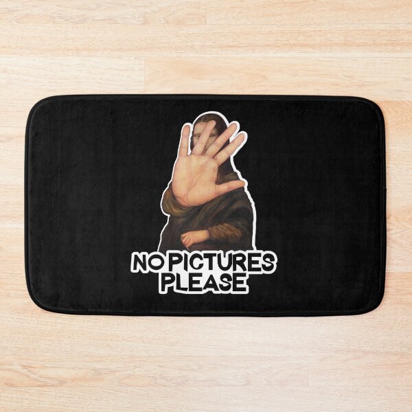 Item preview, No Pictures Please - Funny Mona Lisa design designed and sold by LordAudes.