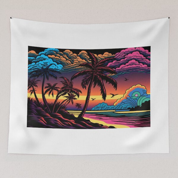 Item preview, Psychedelic sunset at the sea designed and sold by Marc Alexander Kunze.
