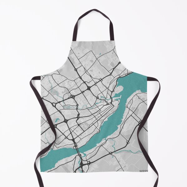Item preview, Quebec City QC Canada Map - Minimal Style w/ Roads designed and sold by wxnw-designs.