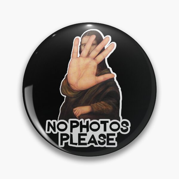 Item preview, No Photos Please - Funny Mona Lisa design designed and sold by LordAudes.
