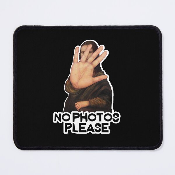 Item preview, No Photos Please - Funny Mona Lisa design designed and sold by LordAudes.