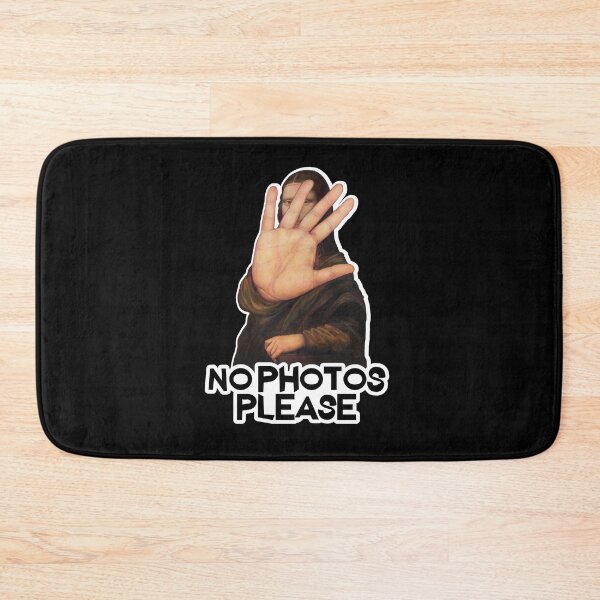 Item preview, No Photos Please - Funny Mona Lisa design designed and sold by LordAudes.