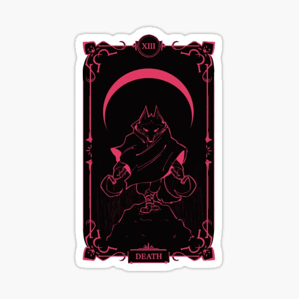 puss in boots tarot death Sticker