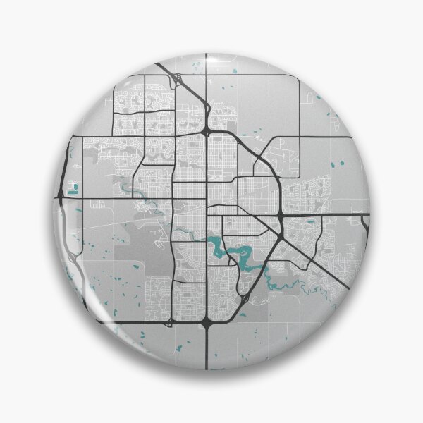 Item preview, Regina Saskatchewan Canada Map - Minimal Style w/ Roads designed and sold by wxnw-designs.