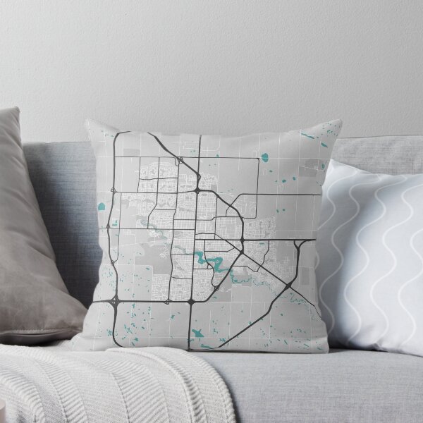 Item preview, Regina Saskatchewan Canada Map - Minimal Style w/ Roads designed and sold by wxnw-designs.