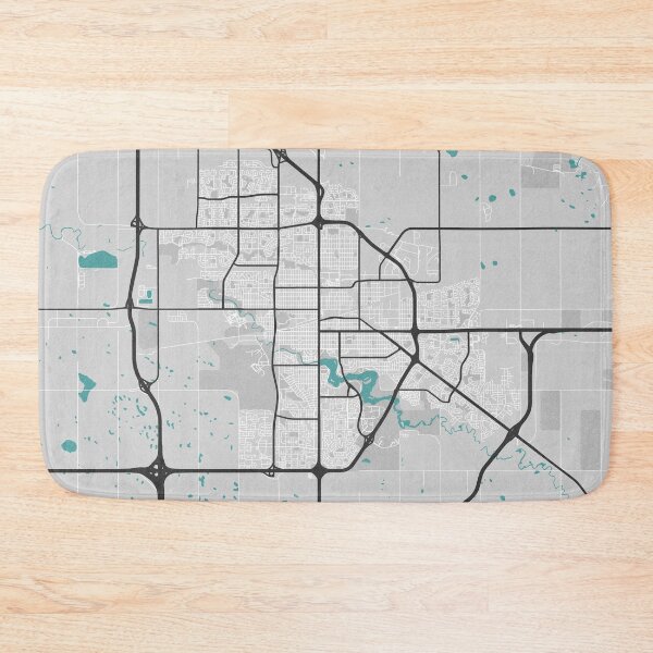 Item preview, Regina Saskatchewan Canada Map - Minimal Style w/ Roads designed and sold by wxnw-designs.
