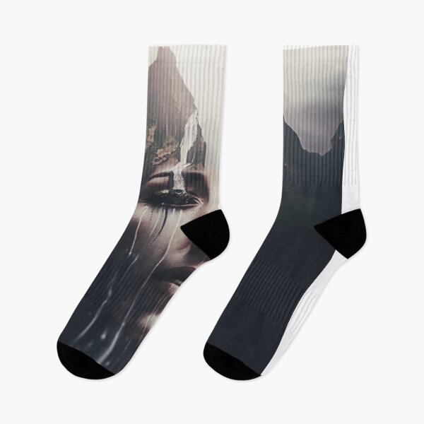 Item preview, Double exposure woman crying waterfall  designed and sold by JOY STORE 45.