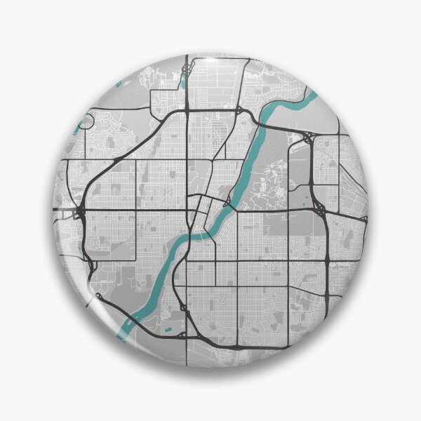 Item preview, Saskatoon Saskatchewan Canada Map - Minimal Style w/ Roads designed and sold by wxnw-designs.