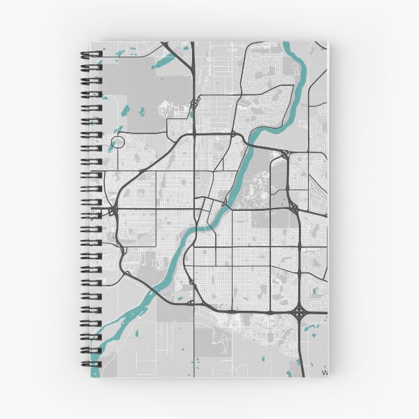 Item preview, Saskatoon Saskatchewan Canada Map - Minimal Style w/ Roads designed and sold by wxnw-designs.