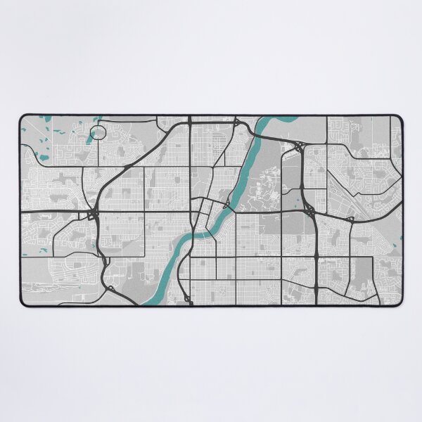 Item preview, Saskatoon Saskatchewan Canada Map - Minimal Style w/ Roads designed and sold by wxnw-designs.