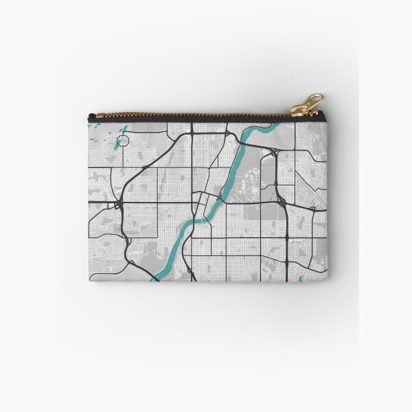 Artikelvorschau, Saskatoon Saskatchewan Kanada Karte - Minimaler Stil mit Straßen entworfen und verkauft von wxnw-designs.