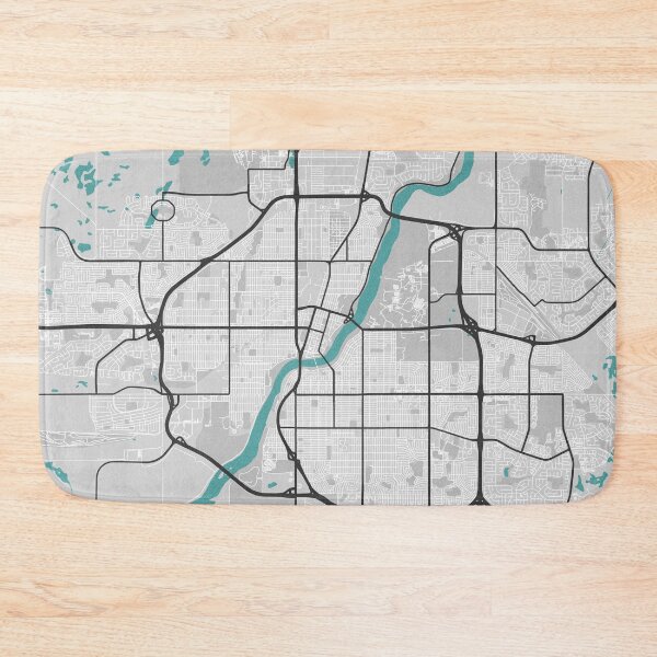 Item preview, Saskatoon Saskatchewan Canada Map - Minimal Style w/ Roads designed and sold by wxnw-designs.