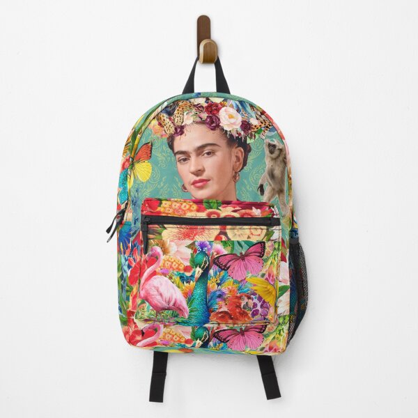 Item preview, Frida Kahlo Teal Monkey designed and sold by Muycote.