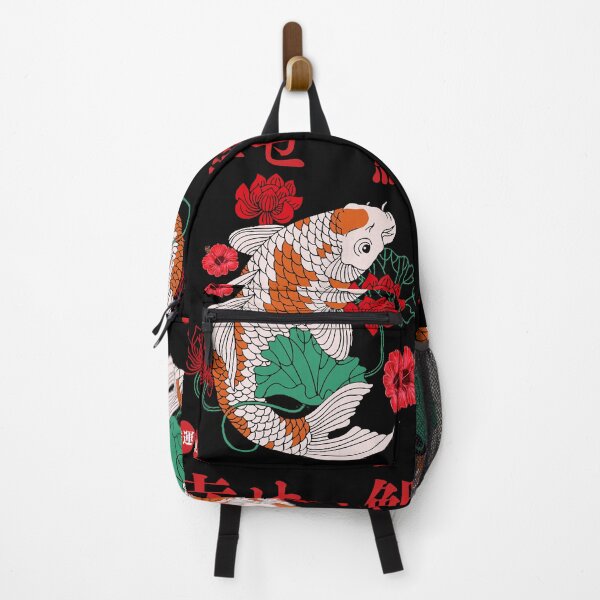 Item preview, Japanese Koi Fish Floral Art - Colorful Ornate Gift designed and sold by InkyGenies.
