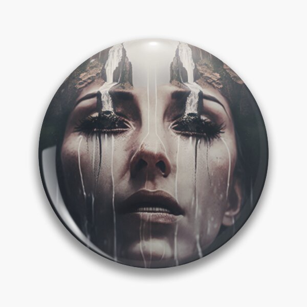 Item preview, Double exposure woman crying waterfall  designed and sold by JOY STORE 45.
