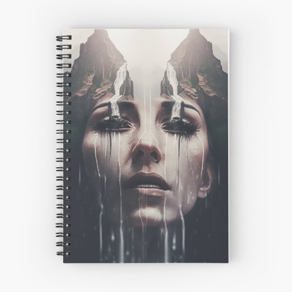 Item preview, Double exposure woman crying waterfall  designed and sold by JOY STORE 45.