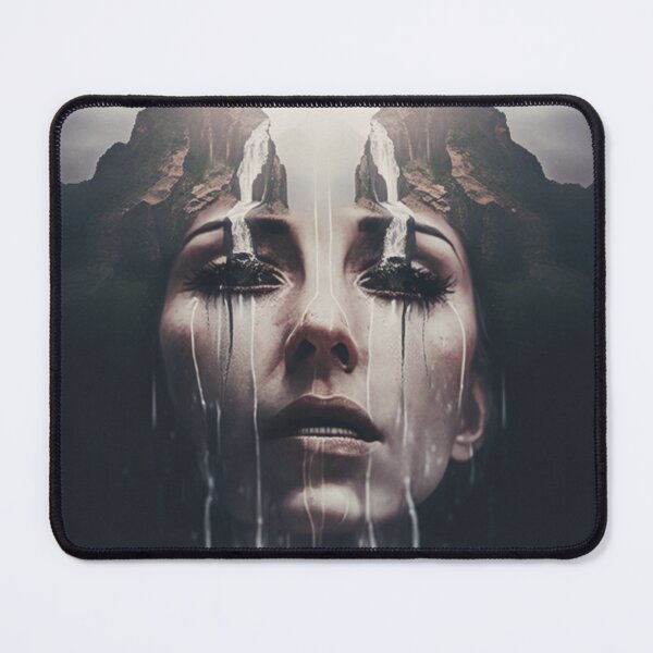 Item preview, Double exposure woman crying waterfall designed and sold by JOY STORE 45.