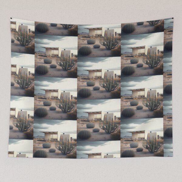 Item preview, Bauhaus architecture sonoran desert house  designed and sold by Raccoonidae.