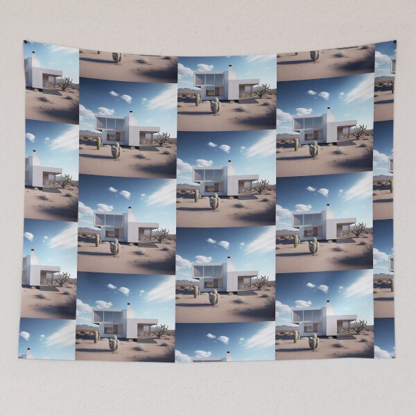 Item preview, Bauhaus architecture sonoran desert house designed and sold by Raccoonidae.
