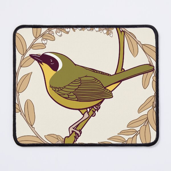 Item preview, Common Yellowthroat and Leatherleaf designed and sold by JadaFitch.