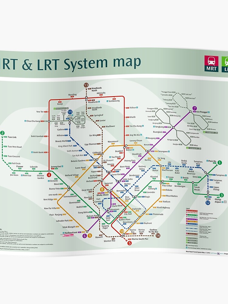 Схема сингапурского метро