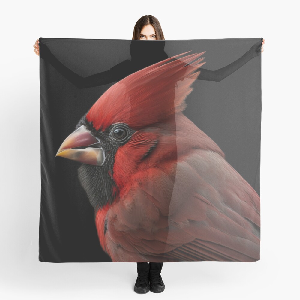 Beautiful Cardinal Portrait Scarf for Sale by PharaohofSedona