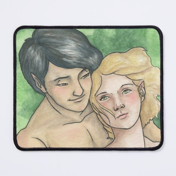Item preview, Elf Couple Portrait designed and sold by Hannah Vale.