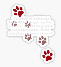 T-Shirt - Only Footprints v3 Sticker