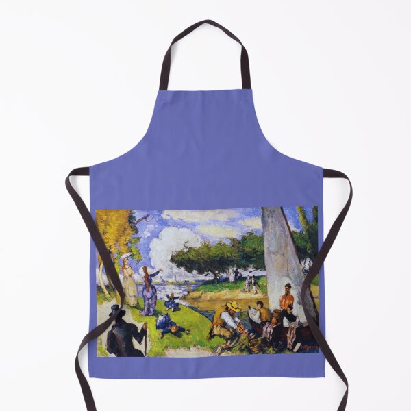 Item preview, The Fishermen by Paul Cezanne designed and sold by VintageArtByIda.
