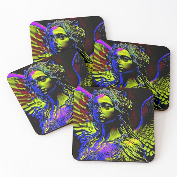 Item preview, Dark Angel Neon Art Blue designed and sold by WildArtDesigns.