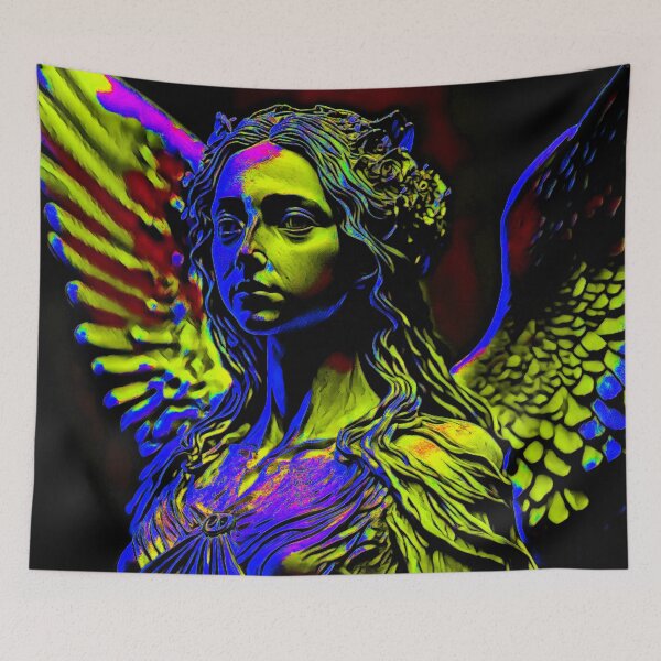 Item preview, Dark Angel Neon Art Blue designed and sold by WildArtDesigns.